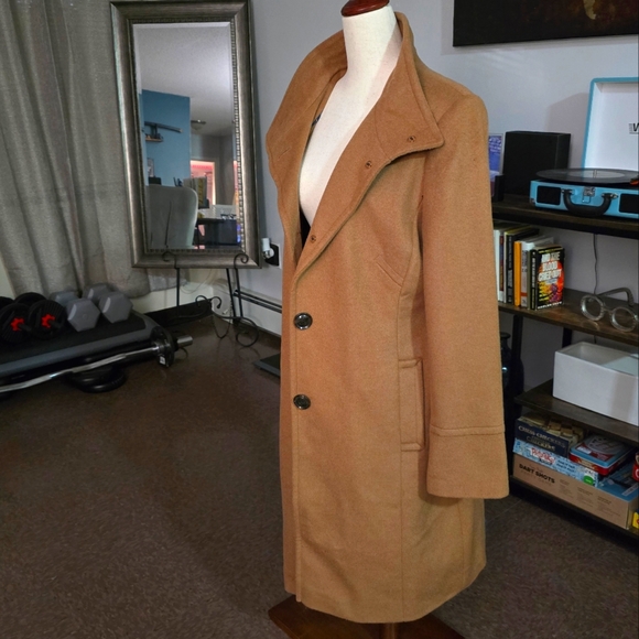 Larry Levine – Walker Wool Blend Front Button Coat - Picture 1 of 3